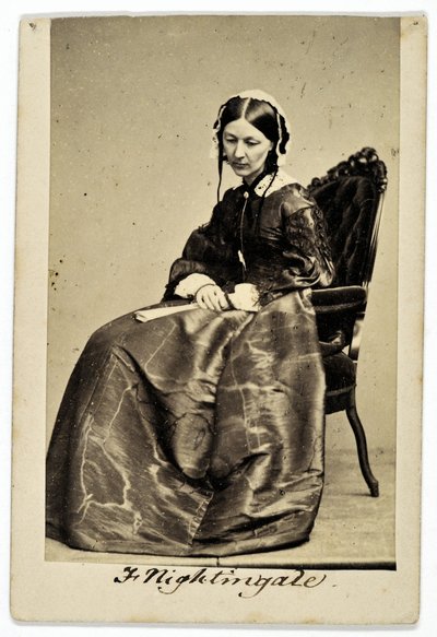 Florence Nightingale (sepia-billede) af English Photographer